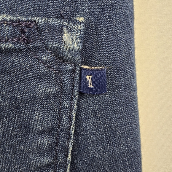 Anthropologie Pilcro Demilune Mid-Rise 33" Bootcut Jeans Blue Size 29T - Picture 13 of 16